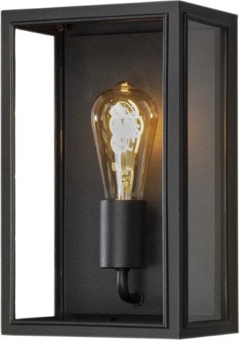 Carpi Wandlamp Buiten M - E27 - IP44 von Konstsmide in Schwarz – Produktfoto