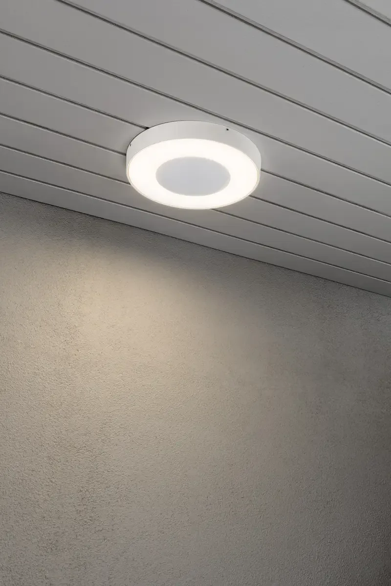 Applique LED extérieure Konstsmide Carrara 7985-250 LED intégrée blanc de Konstsmide en Blanc – photo produit