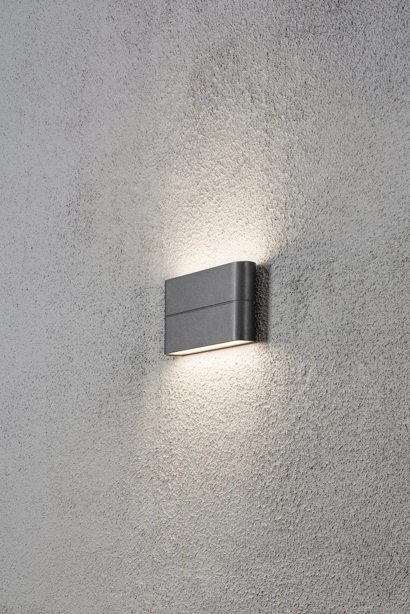 Chieri Spotlamp Buiten L - 2-lichts LED - 3000K - IP54 de Konstsmide en Anthracite – photo produit