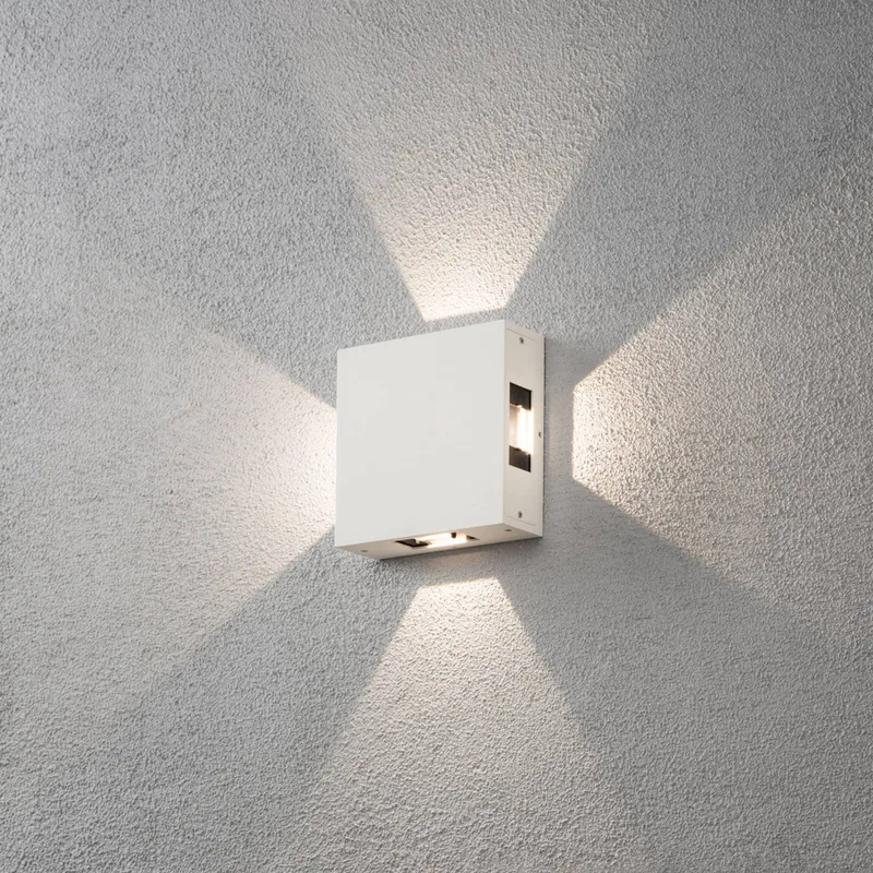 Applique LED extérieure Konstsmide Cremona 7984-250 LED intégrée blanc de Konstsmide en Blanc, Helder – photo produit