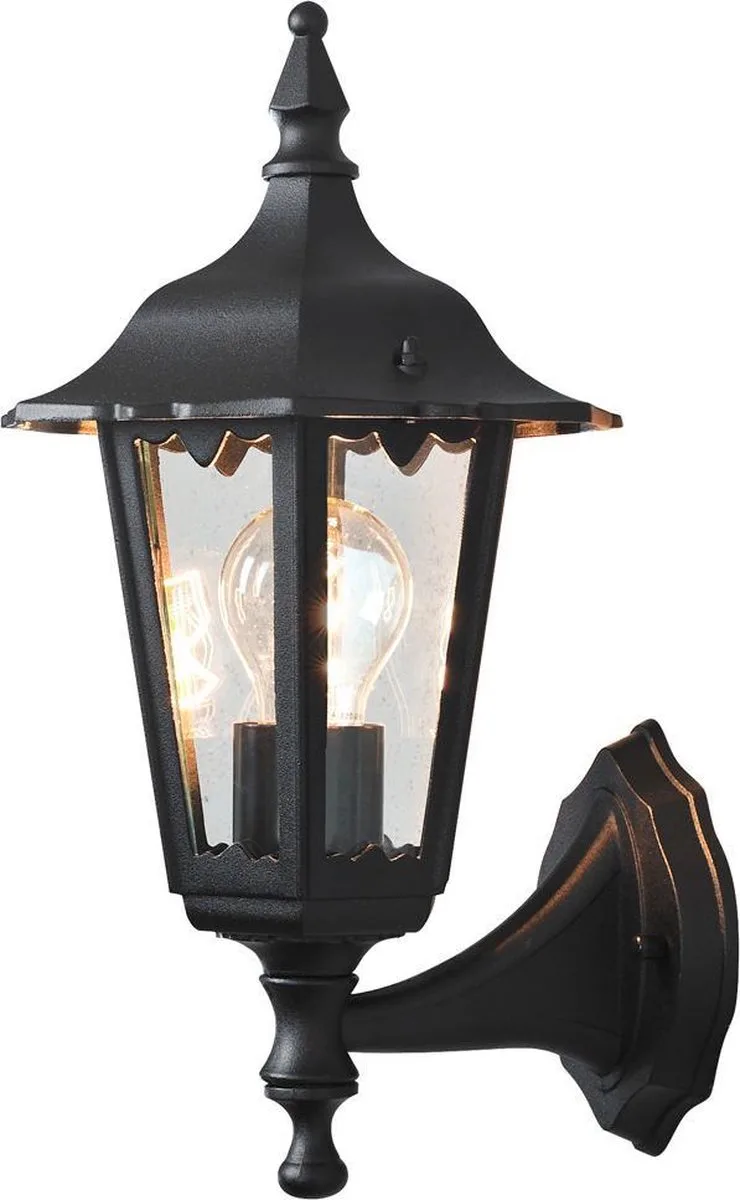 Firenze - Wandlamp opwaarts 36cm - 230V - E27 från Konstsmide i Matzwart – produktbild