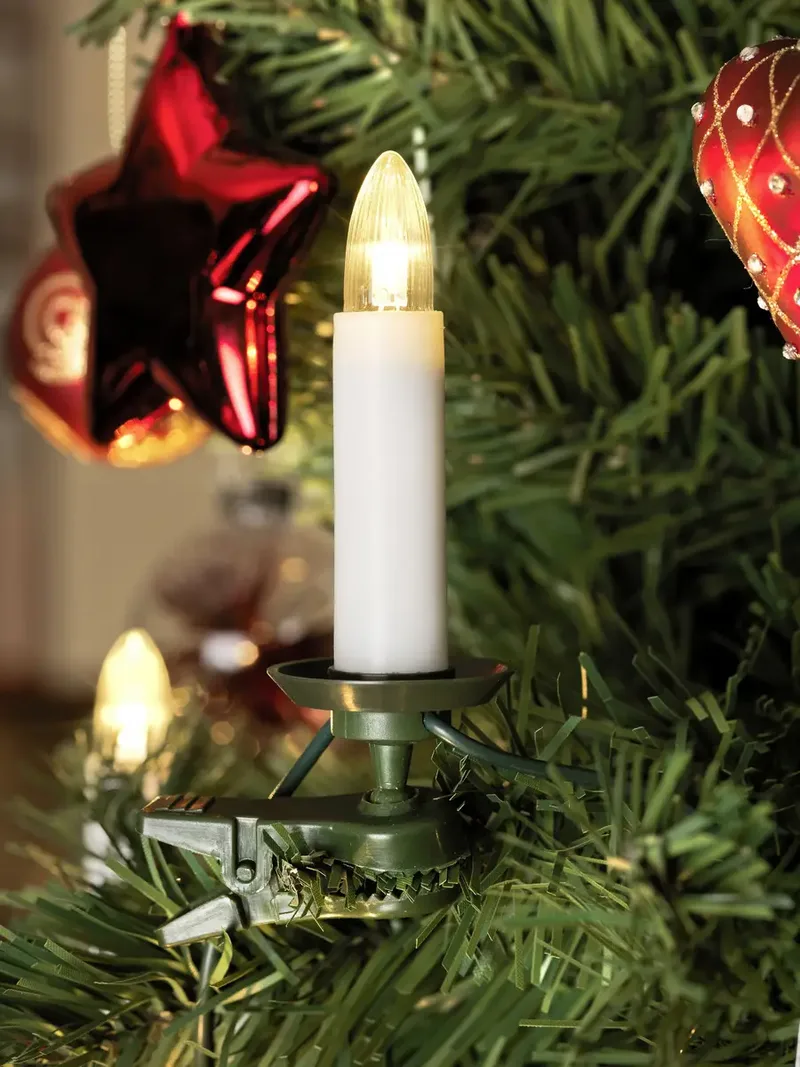 Konstsmide 2010-020 Weihnachtsbaum-Beleuchtung Innen netzbetrieben Anzahl Leuchtmittel 16 LED Warmweiß Beleuchtete Länge: 7.5 m från Konstsmide – produktbild