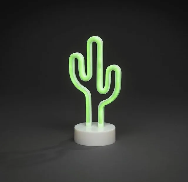 LED sfeerlamp Cactus, op batterijen