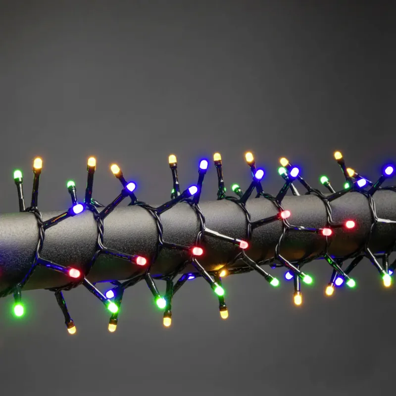Konstsmide 3871-530 Lyskæde Udvendigt via strømdrift Antal pærer 1500 LED (RGB) Flerfarvet Oplyst Længde: 32.98 m frostet fra Konstsmide – produktbillede