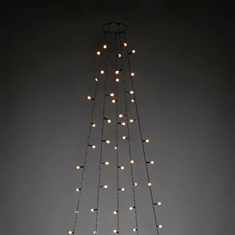 Konstsmide 6369-820 LED-Baummantel Innen EEK: G (A - G) über Steckernetzteil Anzahl Leuchtmittel 250 LED Bernstein Beleuchtete Länge: 3 m från Konstsmide – produktbild