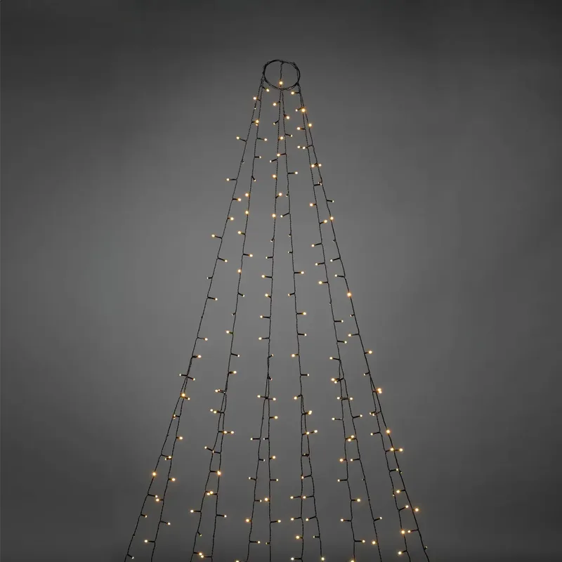 Konstsmide 6661-830 Weihnachtsbaum-Beleuchtung Außen EEK: E (A - G) netzbetrieben Anzahl Leuchtmittel 270 LED Bernstein fra Konstsmide – produktbillede