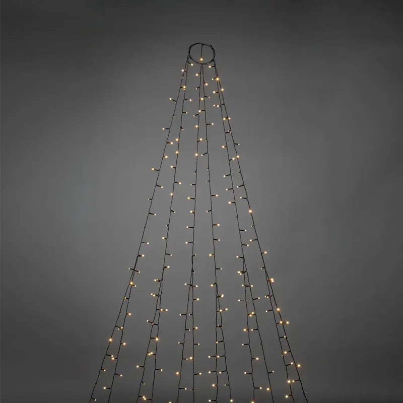 Konstsmide 6662-830 Kerstboomverlichting Buiten Energielabel: E (A - G) werkt op het lichtnet Aantal lampen 450 LED Barnsteen van Konstsmide – productfoto