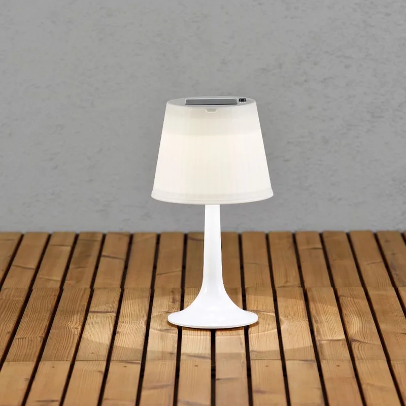 Konstsmide 7109 - Tafellamp - Assisi LED tafellamp solar 36cm 4500K de Konstsmide en Blanc – photo produit