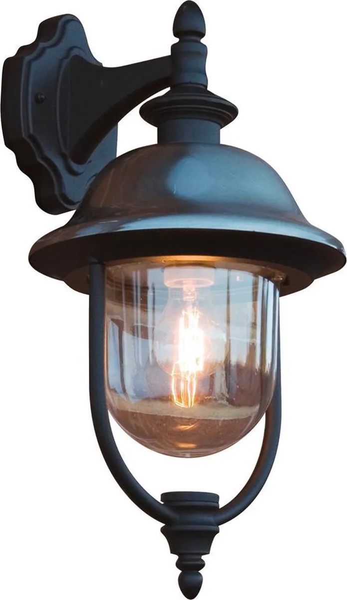 Parma 7240-000 Buitenlamp (wand) E27 Zwart by Konstsmide in Black – product photo