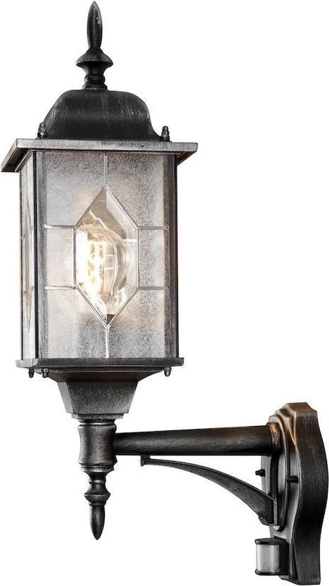 Buitenwandlamp Milano met bewegingsmelder by Konstsmide in Black – product photo