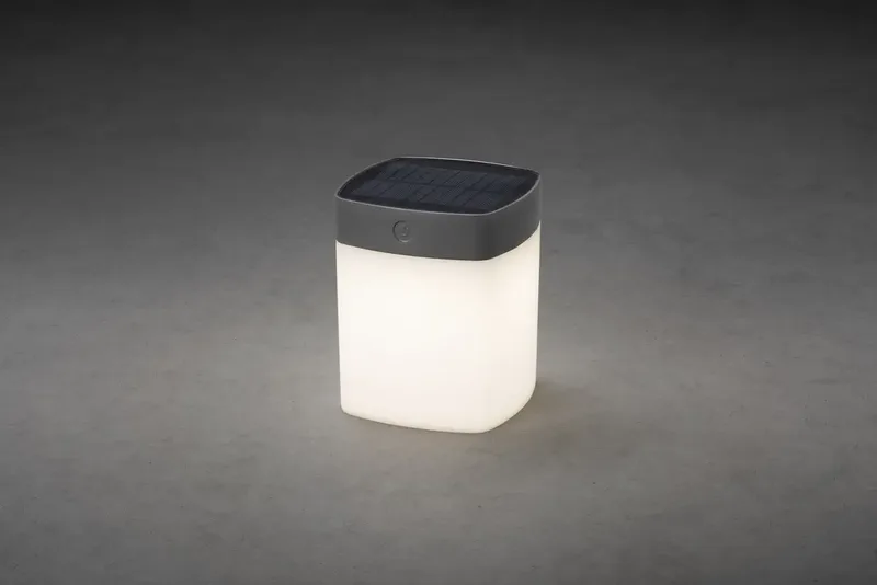 Konstsmide 7806-302 Assisi Solar-Tischlampe 1 W Warmweiß Grau von Konstsmide in Grau – Produktfoto