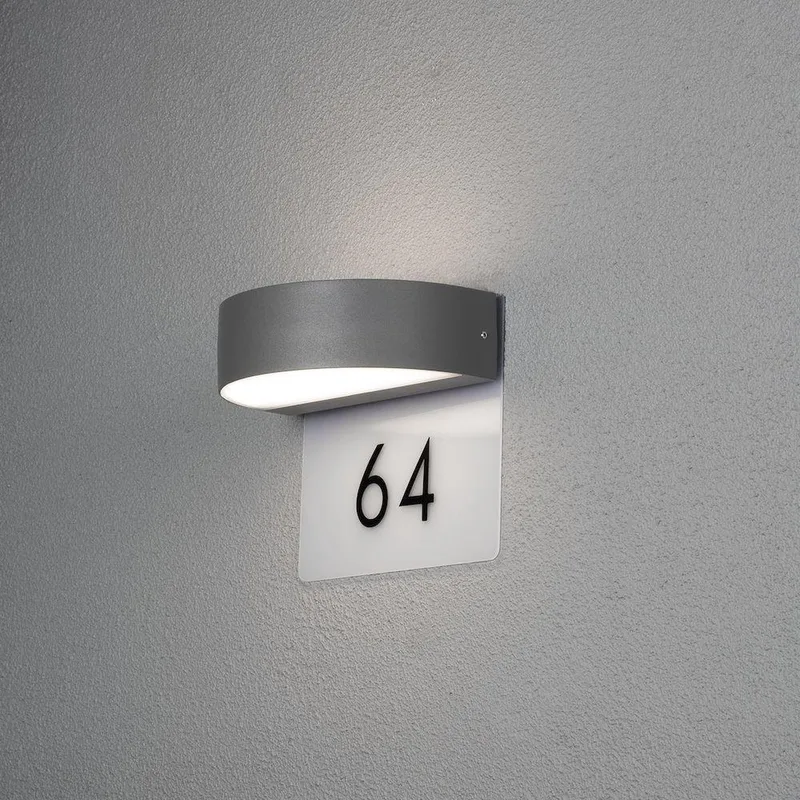 Konstsmide 7855-370 wandverlichting Grijs Geschikt voor buitengebruik fra Konstsmide i Antracit – produktbillede