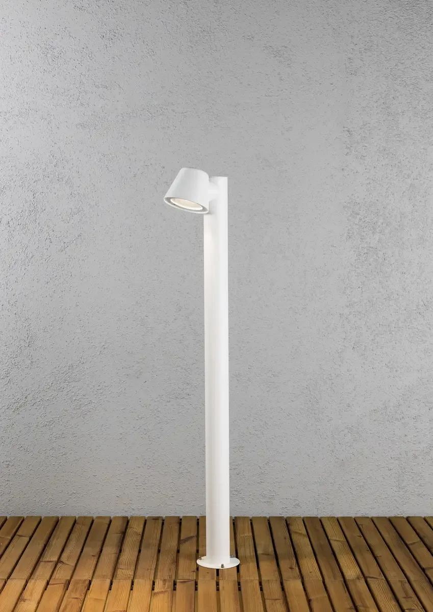 Lampadaire extérieur Konstsmide 7524-250 Trieste Ampoule halogène GU10 35 W de Konstsmide en Blanc – photo produit