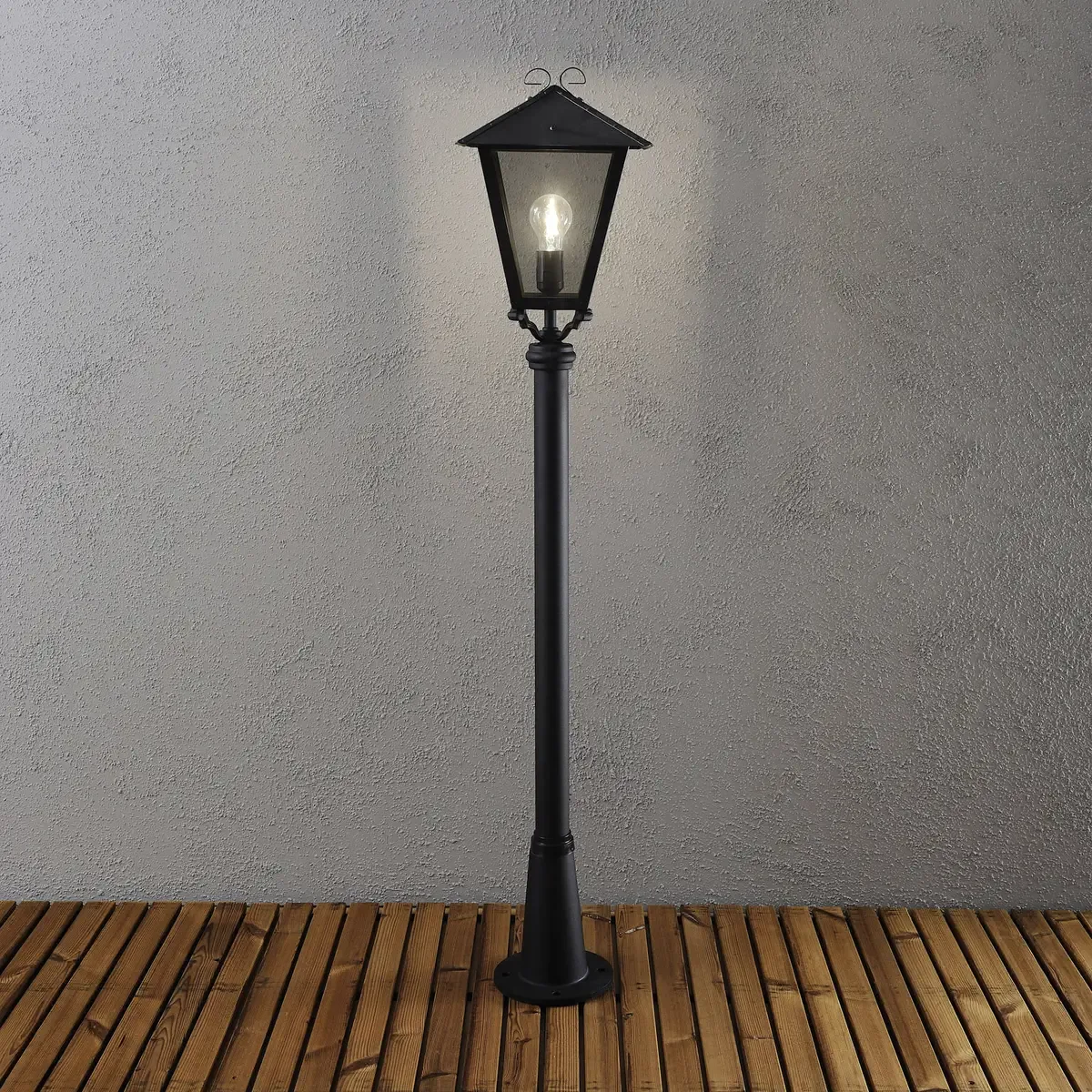 Lampadaire extérieur Konstsmide Benu 100 W 128 cm de Konstsmide en Noir – photo produit