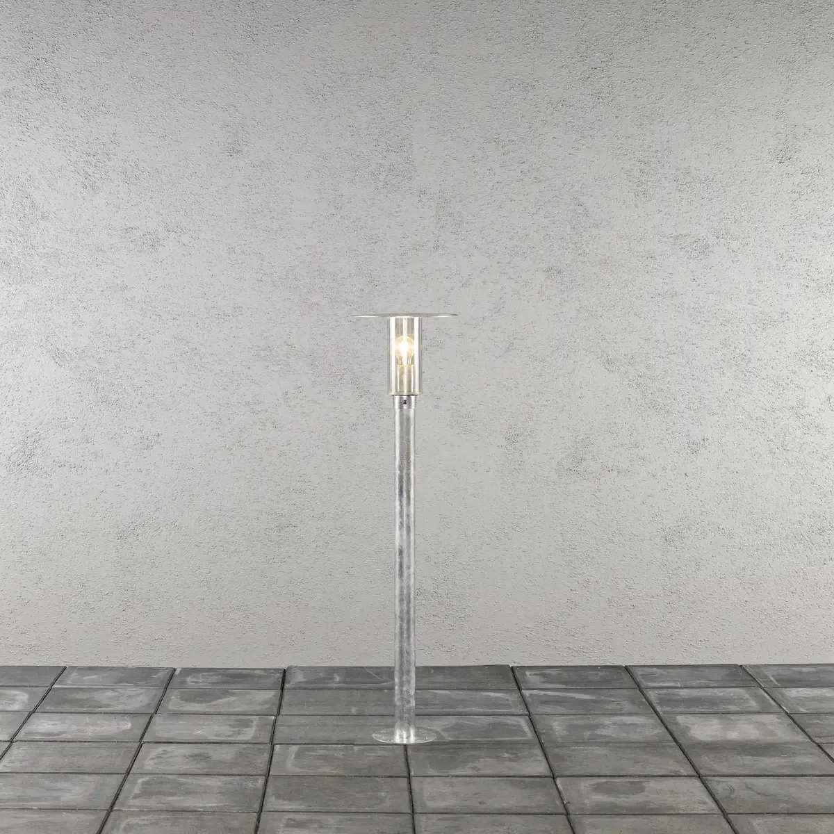 Konstsmide 662-320 Mode Außenstandleuchte Glühlampe, Energiesparlampe E27 60 W Stahl von Konstsmide in Acier – Produktfoto