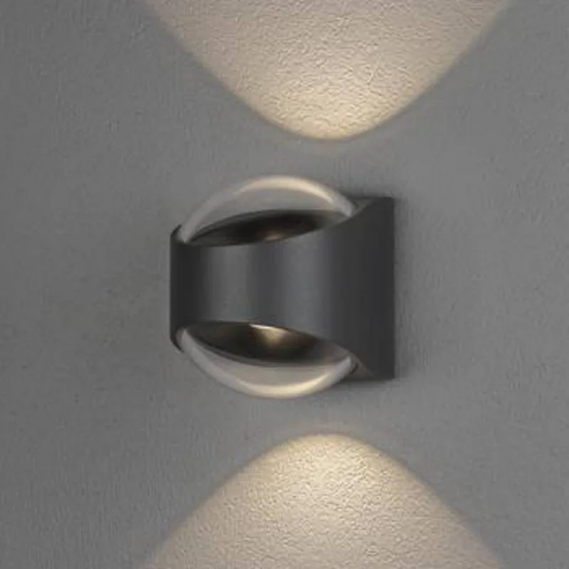 LED buitenwandlamp Bitonto 2-lamps de Konstsmide en Anthracite – photo produit