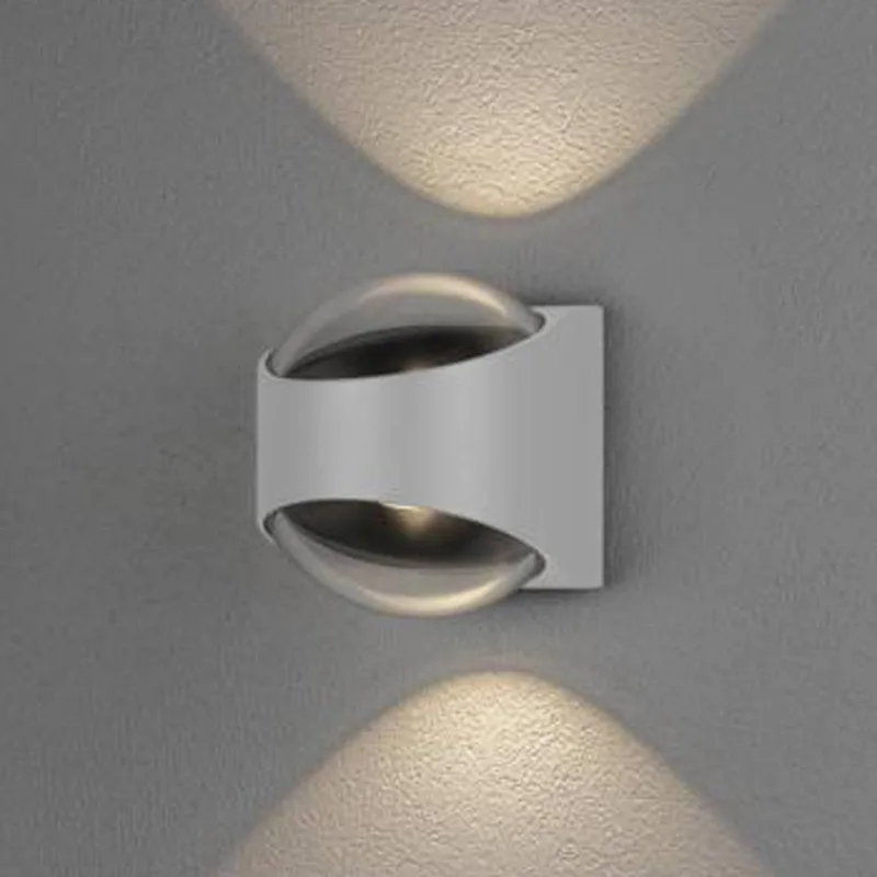LED buitenwandlamp Bitonto 2-lamps van Konstsmide in Wit – productfoto