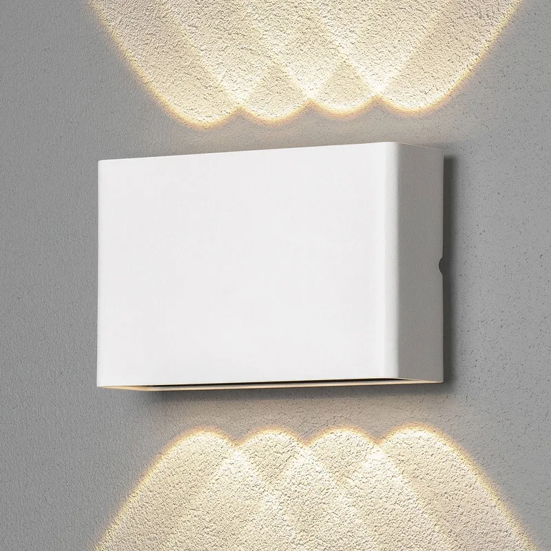 LED buitenwandlamp Chieri, 8-lamps fra Konstsmide i Hvid – produktbillede
