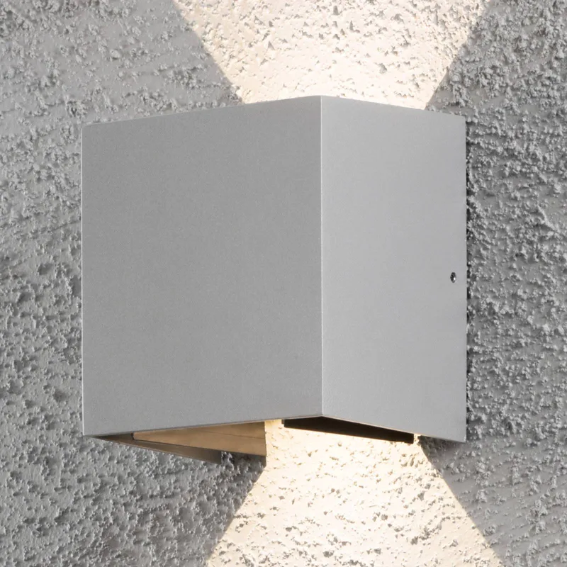 LED buitenwandlamp Cremona 13 cm van Konstsmide in Grijs – productfoto