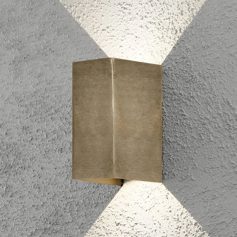 LED buitenwandlamp Cremona 8cm breed van de Konstsmide en Laiton – photo produit