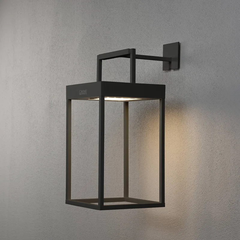 LED solarlantaarn Portofino, wand / tafel från Konstsmide i Svart – produktbild