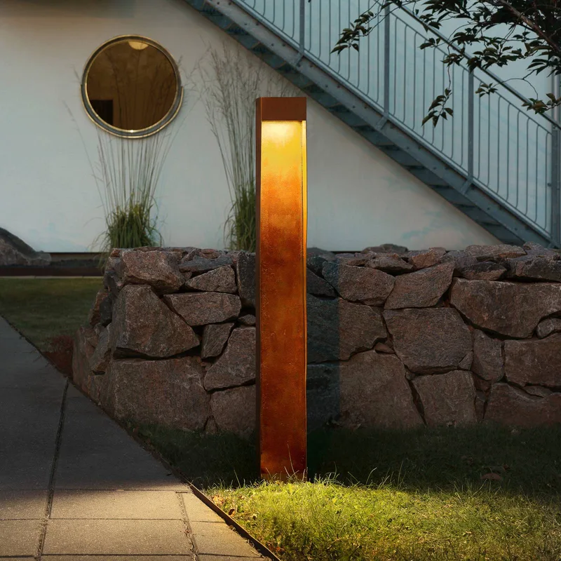 Lampadaire extérieur Konstsmide 7360-970 Rho CEE: F (A - G) 8 W rouille de Konstsmide en Roestkleurig – photo produit