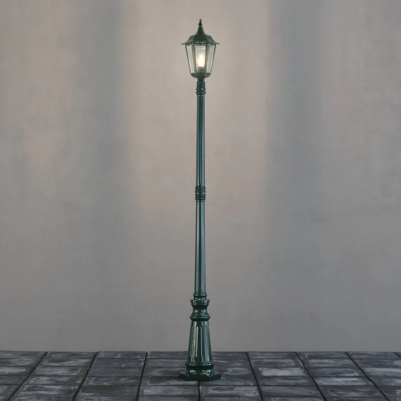 Lampadaire extérieur Konstsmide 7233-600 Firenze E27 100 W vert de Konstsmide en Transparent – photo produit