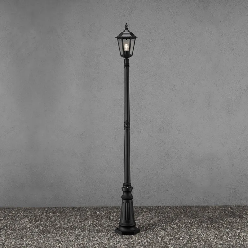 Lampadaire extérieur Konstsmide 7233-750 Firenze E27 100 W noir de Konstsmide en Transparent – photo produit
