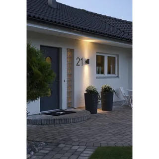 Modena wandarmatuur mat zwart buitenlamp 19.5cm fra Konstsmide – produktbillede 2 af 3