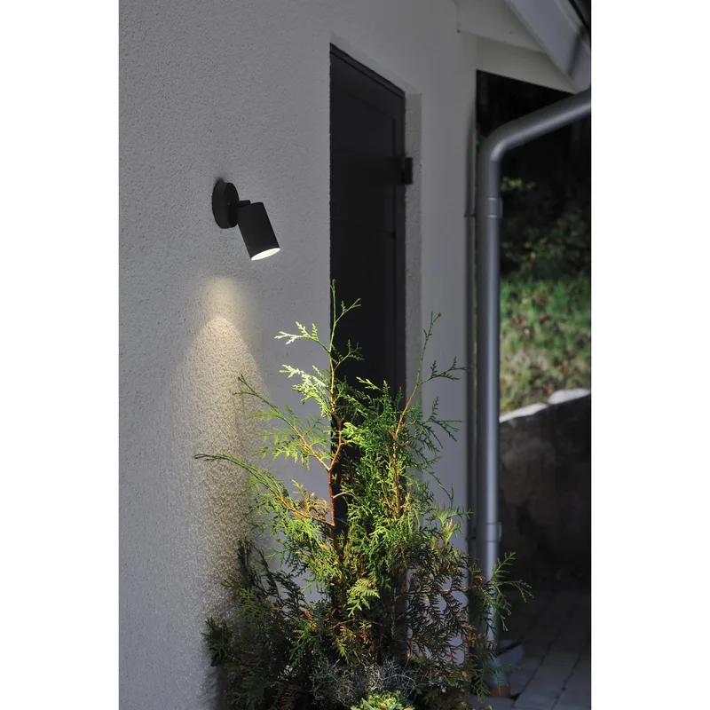 Modena wandarmatuur mat zwart buitenlamp richtbaar von Konstsmide – Produktfoto 2 von 3
