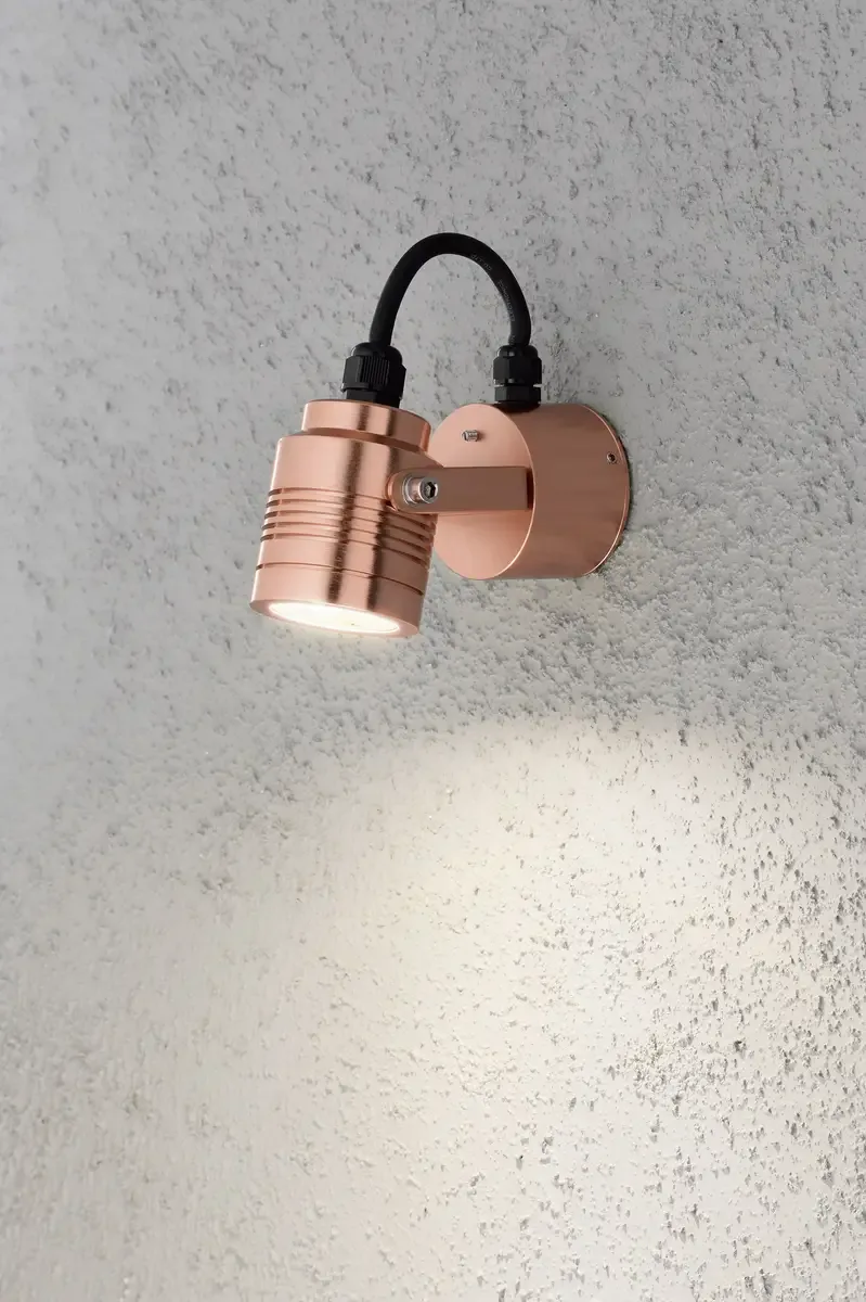 Monza Medium 7903-900 LED-Außenwandleuchte EEK: G (A - G) LED LED fest eingebaut 3 W Kupfer fra Konstsmide – produktbillede