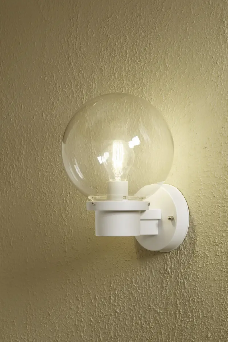 Nemi 7335-250 Buitenlamp (wand) Spaarlamp, LED E27 60 W Wit från Konstsmide i Vit – produktbild