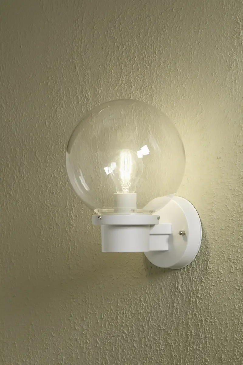 Nemi Twighlight 7322-250 Buitenlamp (wand) Spaarlamp, LED E27 60 W Wit från Konstsmide i Vit – produktbild