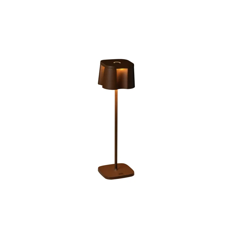 Oplaadbare tafellamp voor buiten | draadloze LED buitenlamp | bruin | aluminium | IP54 | voor tuin från Konstsmide – produktbild 1 av 3
