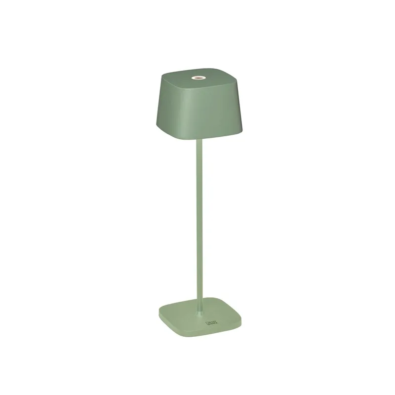 Oplaadbare tafellamp voor buiten | groen | LED | aluminium | draadloos | spatwaterdicht | voor tuin fra Konstsmide – produktbillede 1 af 3