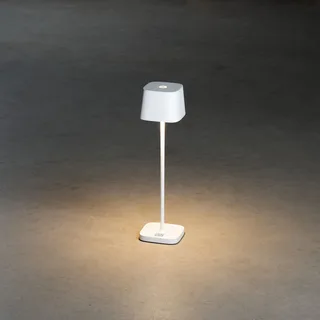 Oplaadbare tafellamp voor buiten | wit aluminium | LED | warm licht | IP54 | USB | dimbaar från Konstsmide – produktbild 3 av 3