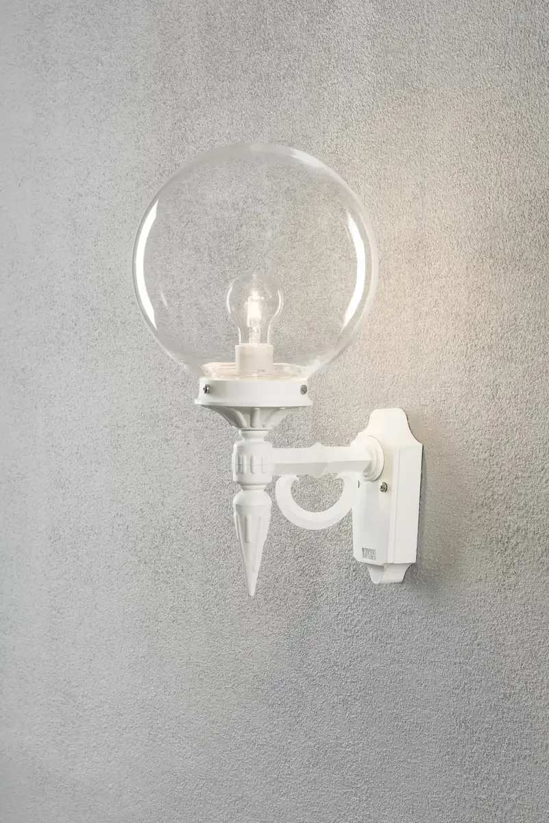 Orion 496-250 Applique extérieure Ampoule à économie dénergie, LED E27 60 W de Konstsmide en Blanc – photo produit