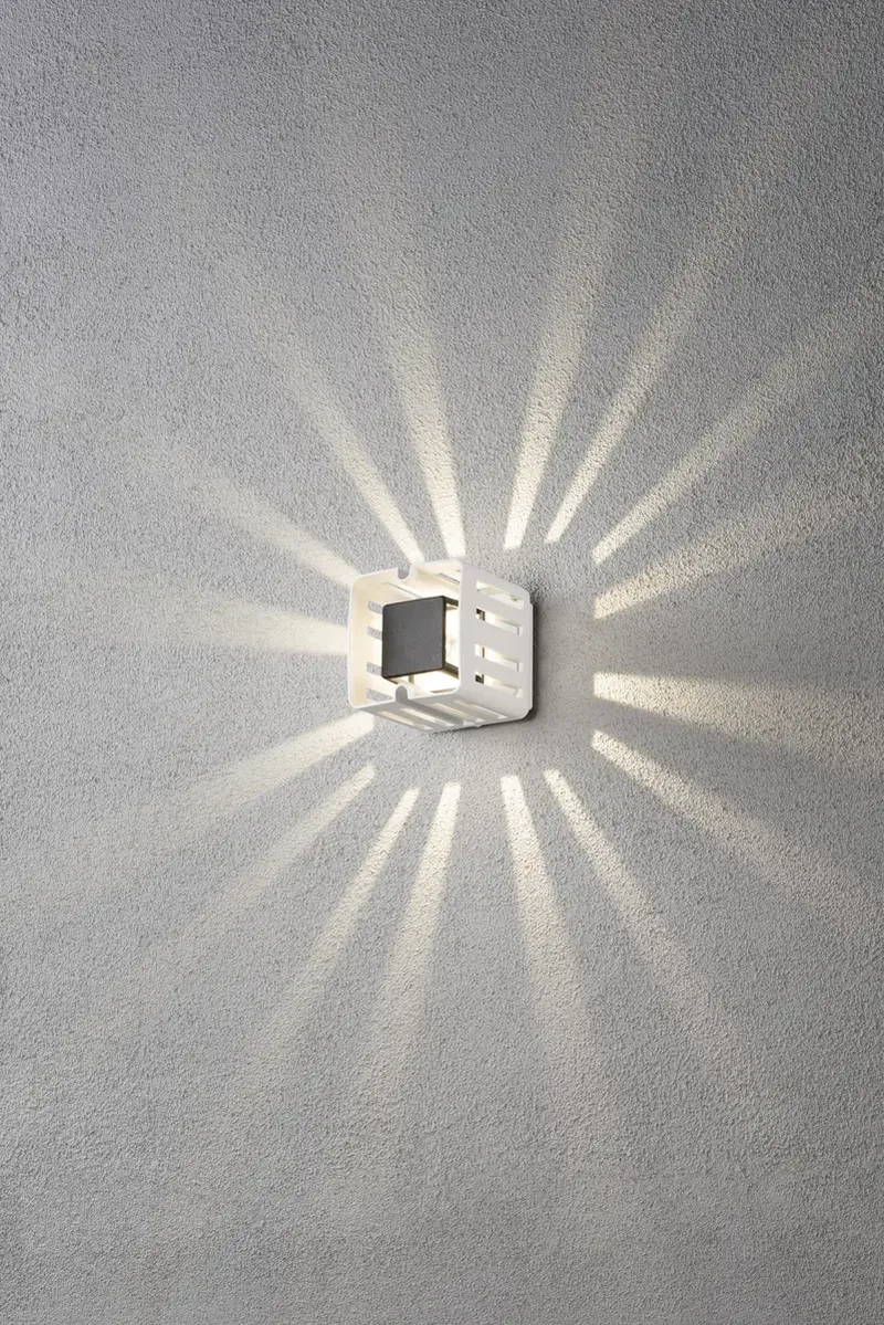 Pescara 7978-250 LED-buitenlamp (wand) Energielabel: F (A - G) LED LED vast ingebouwd 3 W Wit, Zwart fra Konstsmide i Hvid, Sort – produktbillede