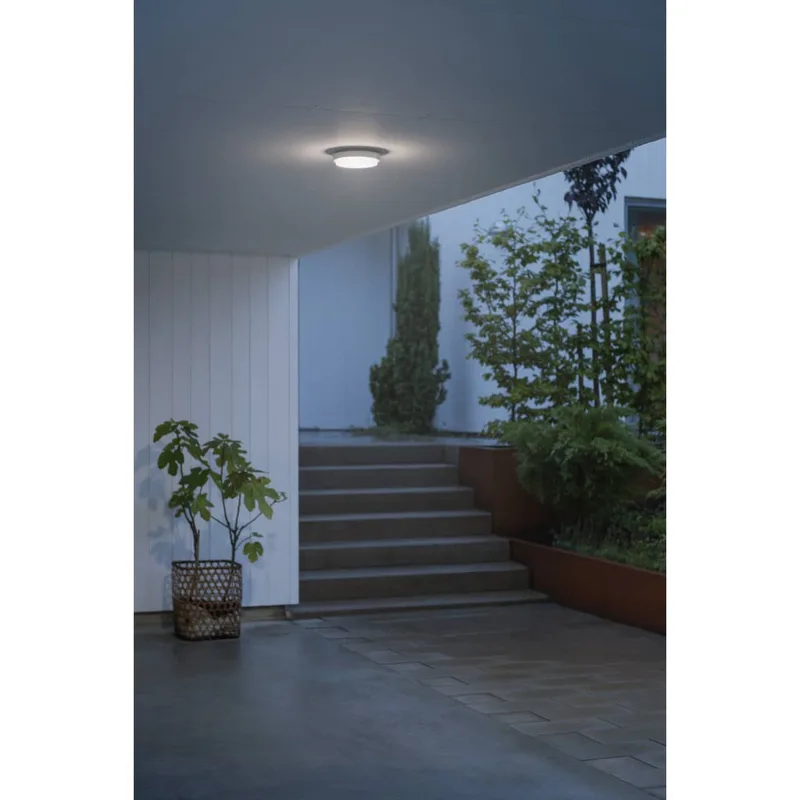 Plafondlamp buiten | 17,5 cm | buitenlampen | wit | acryl | modern | geïntegreerde LED | IP54 von Konstsmide – Produktfoto 2 von 3