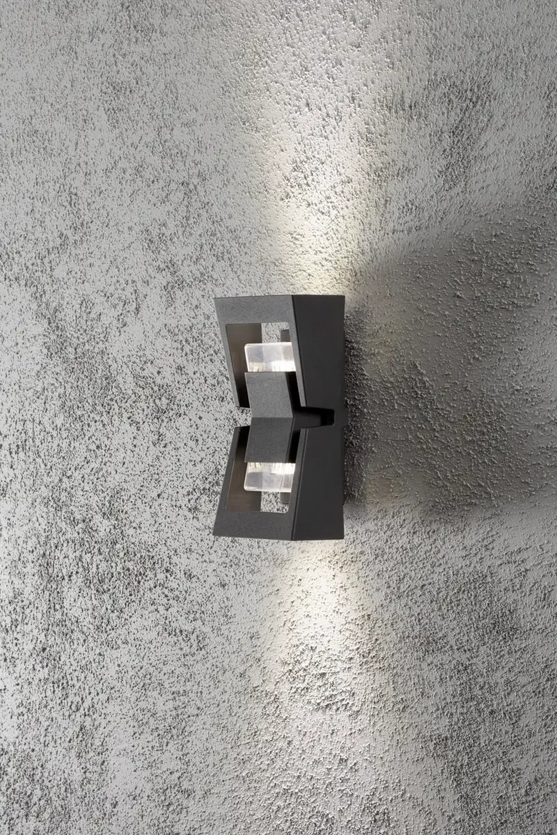 Potenza 7955-370 Außenwandleuchte LED GU10 12 W Anthrazit von Konstsmide in Anthrazit – Produktfoto