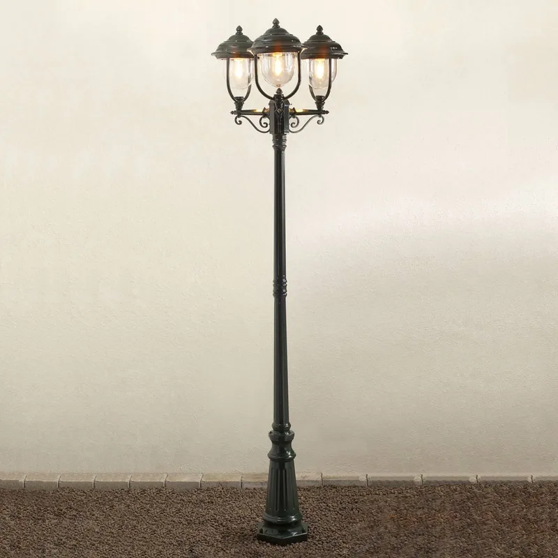 Lampadaire extérieur Konstsmide 7227-600 Parma E27 225 W vert de Konstsmide en Transparent – photo produit