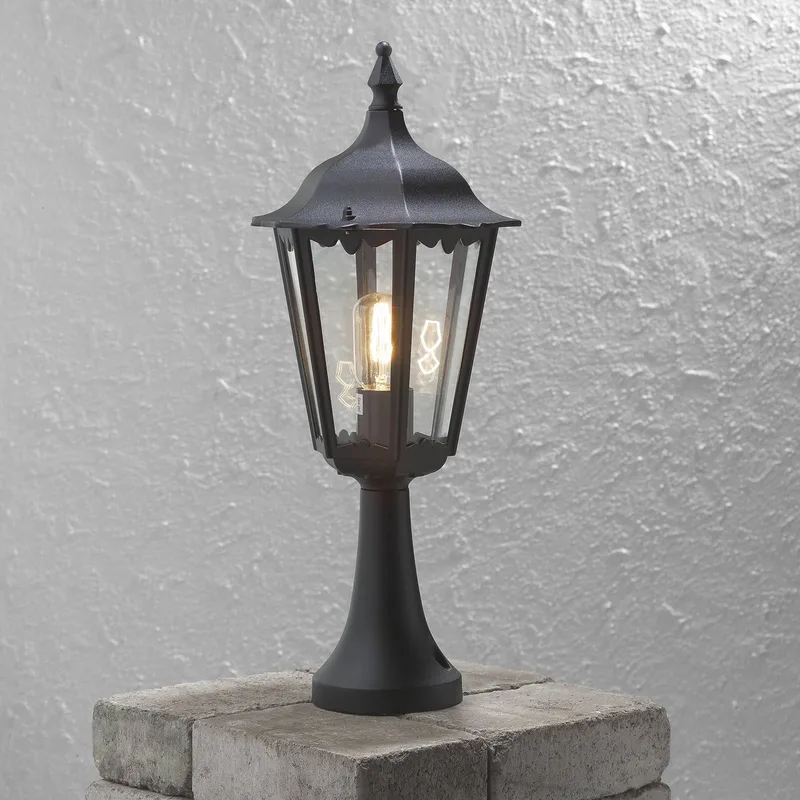 Lampadaire extérieur Konstsmide Firenze 100 W noir 55 cm de Konstsmide en Transparent – photo produit
