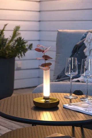 Tafellamp | 13,5 cm | biarritz | LED | goud wit | roestvrij staal | design verlichting de Konstsmide – photo produit 2 sur 3
