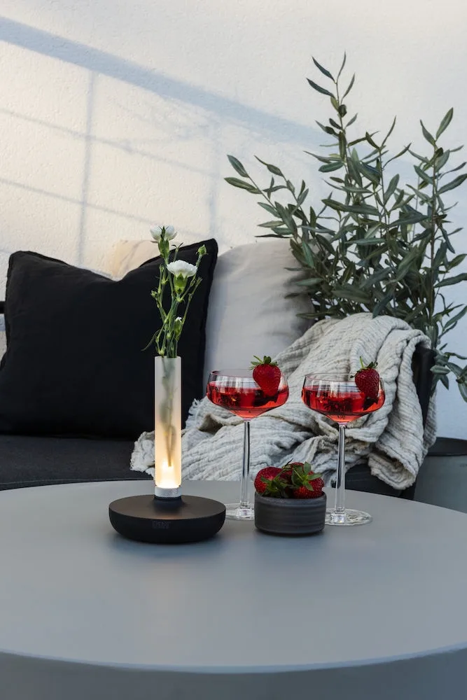Tafellamp | 13,5 cm | biarritz | LED | goud wit | roestvrij staal | design verlichting de Konstsmide – photo produit 3 sur 3