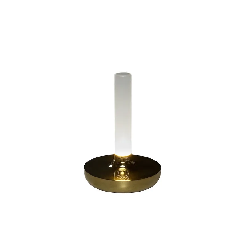 Tafellamp | 13,5 cm | biarritz | LED | goud wit | roestvrij staal | design verlichting de Konstsmide – photo produit 1 sur 3