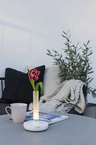 Tafellamp | 13,5 cm | Biarritz | LED | wit | roestvrij staal | design verlichting de Konstsmide – photo produit 3 sur 3