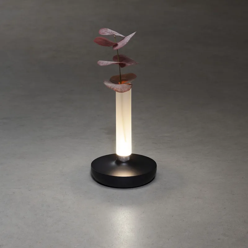 Tafellamp | 13,5 cm | biarritz | LED | zwart wit | roestvrij staal | design verlichting de Konstsmide – photo produit 2 sur 3