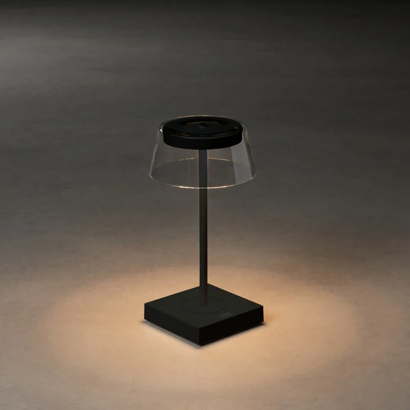 Tafellamp buiten | 11 cm | scilla | LED | transparant zwart | aluminium | modern von Konstsmide – Produktfoto 2 von 3