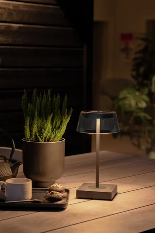 Tafellamp buiten | 11 cm | scilla | LED | transparant zwart | aluminium | modern von Konstsmide – Produktfoto 3 von 3