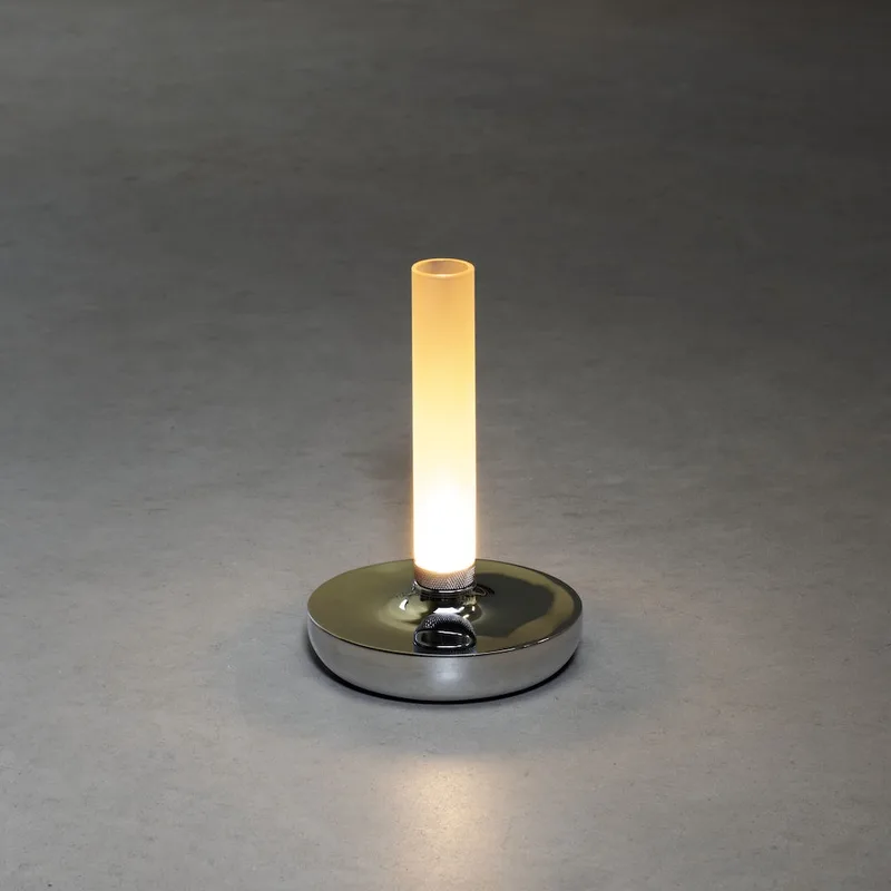Tafellamp buiten | 13,5 cm | Biarritz | LED | grijs wit zwart | roestvrij staal | design sfeer von Konstsmide – Produktfoto 3 von 3